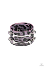 Load image into Gallery viewer, Safari Scene - Purple Bracelet