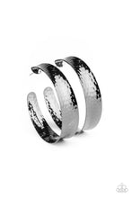 Load image into Gallery viewer, Fearlessly Flared - Black Gunmetal Hoop Earrings