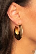 Load image into Gallery viewer, Chic CRESCENTO - Gold Hoop Earrings