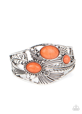 Mojave Moods - Orange Cuff Bracelet