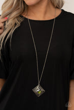 Load image into Gallery viewer, Timelessly Tilted - Green Necklace