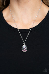 Stormy Shimmer - Pink Necklace