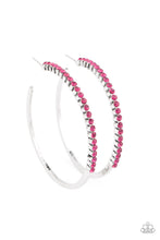 Load image into Gallery viewer, Making Rounds - Pink Hoop Earrings