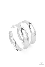 Load image into Gallery viewer, Fearlessly Flared - Silver Hoop Earrings
