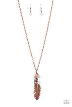 Load image into Gallery viewer, Feather Flair - Copper Necklace