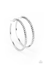 Load image into Gallery viewer, Making Rounds - White Hoop Earrings