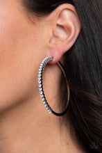 Load image into Gallery viewer, Making Rounds - White Hoop Earrings