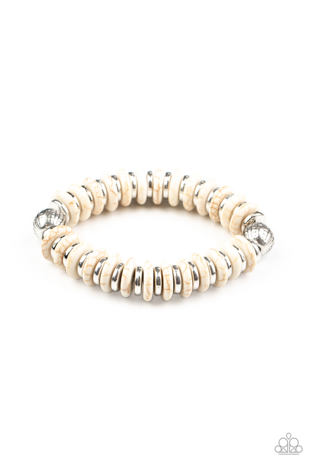 Eco Experience - White Stretchy Bracelet