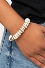 Load image into Gallery viewer, Eco Experience - White Stretchy Bracelet