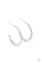 Load image into Gallery viewer, Dont Think Twice - White Hoop Earrings