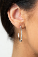 Load image into Gallery viewer, Dont Think Twice - White Hoop Earrings
