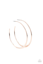 Load image into Gallery viewer, Dont Lose Your Edge - Rose Gold Hoop Earrings