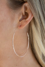 Load image into Gallery viewer, Dont Lose Your Edge - Rose Gold Hoop Earrings