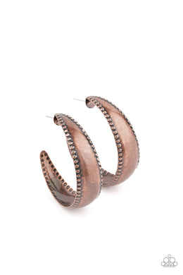 Burnished Benevolence - Copper Earrings