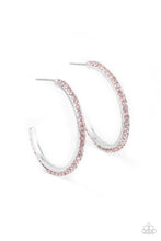 Load image into Gallery viewer, Dont Think Twice - Pink Hoop Earrings
