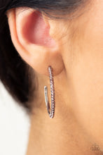 Load image into Gallery viewer, Dont Think Twice - Pink Hoop Earrings