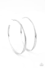 Load image into Gallery viewer, Watch and Learn - Silver Hoop Earrings
