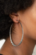 Load image into Gallery viewer, Watch and Learn - Silver Hoop Earrings