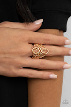 Load image into Gallery viewer, Regal Roundabout - Gold Ring