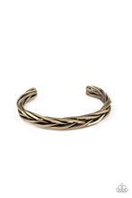 Load image into Gallery viewer, Rustic Reveler - Brass Bracelet