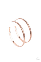 Load image into Gallery viewer, Rustic Radius - Copper Hoop Earrings