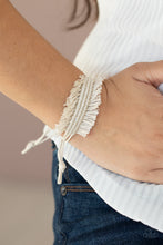 Load image into Gallery viewer, Make Yourself at HOMESPUN - White Bracelet