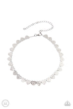 Load image into Gallery viewer, Playing HEART To Get - Silver Choker Necklace