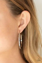 Load image into Gallery viewer, Reporting for Duty - Silver Hoop Earrings