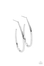 Load image into Gallery viewer, Totally Hooked - Silver Hoop Earrings