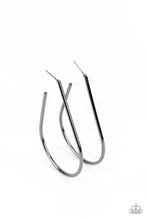 Load image into Gallery viewer, City Curves - Black Gunmetal Hoop Earrings
