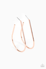 Load image into Gallery viewer, City Curves - Copper Hoop Earrings