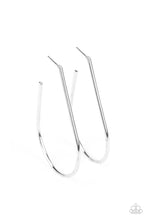 Load image into Gallery viewer, City Curves - Silver Hoop Earrings