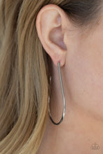 Load image into Gallery viewer, City Curves - Silver Hoop Earrings