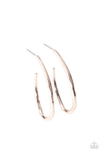 Load image into Gallery viewer, Totally Hooked - Rose Gold Hoop Earrings
