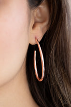 Load image into Gallery viewer, Totally Hooked - Rose Gold Hoop Earrings