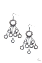 Load image into Gallery viewer, Right Under Your NOISE - Black Gunmetal Earrings
