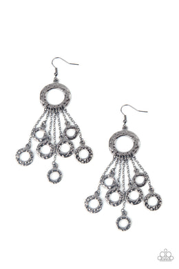 Right Under Your NOISE - Black Gunmetal Earrings