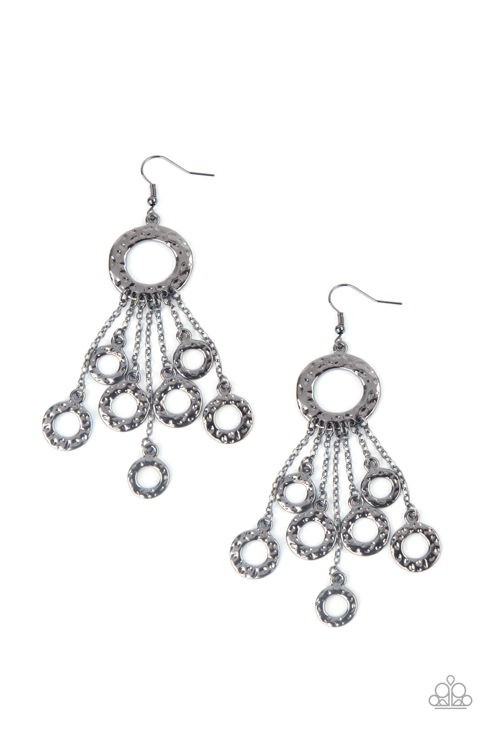 Right Under Your NOISE - Black Gunmetal Earrings