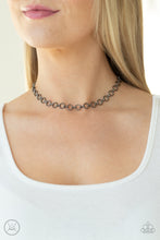 Load image into Gallery viewer, Insta Connection - Black Gunmetal Choker Necklace