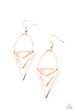 Load image into Gallery viewer, Proceed With Caution - Gold Earrings