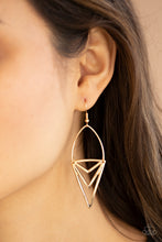 Load image into Gallery viewer, Proceed With Caution - Gold Earrings