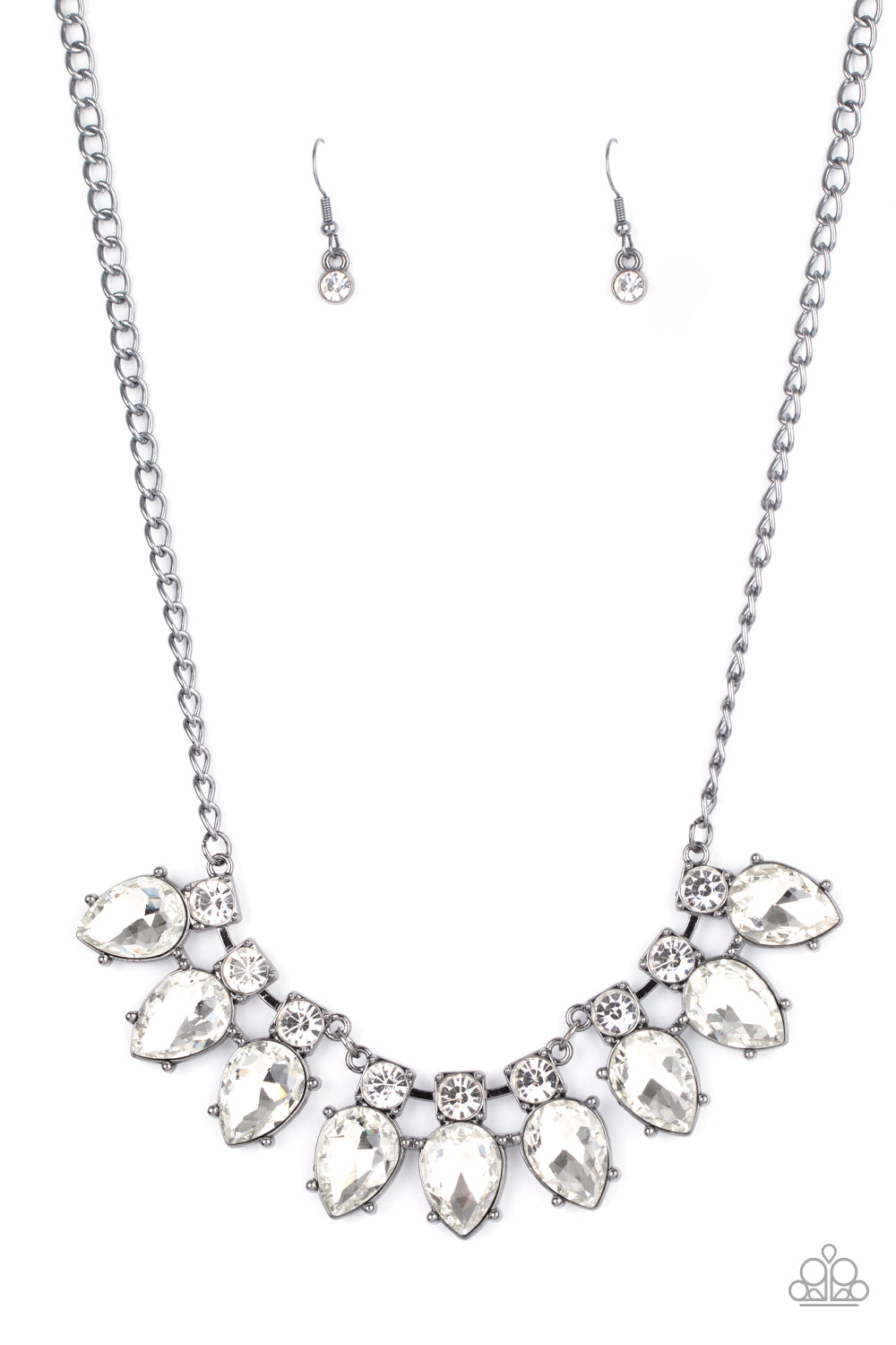 Extra Enticing - Black Gunmetal Necklace