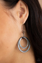 Load image into Gallery viewer, Distractingly Dizzy - Black Gunmetal Earrings