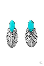 Load image into Gallery viewer, Rural Roadrunner - Blue Post Earrings