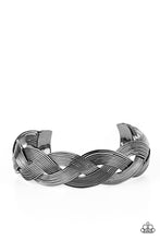 Load image into Gallery viewer, Woven Wonder - Black Gunmetal Bracelet