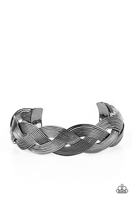 Woven Wonder - Black Gunmetal Bracelet