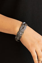 Load image into Gallery viewer, Woven Wonder - Black Gunmetal Bracelet