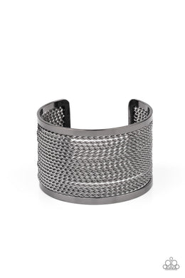 Stacked Sensation - Black Gunmetal Bracelet