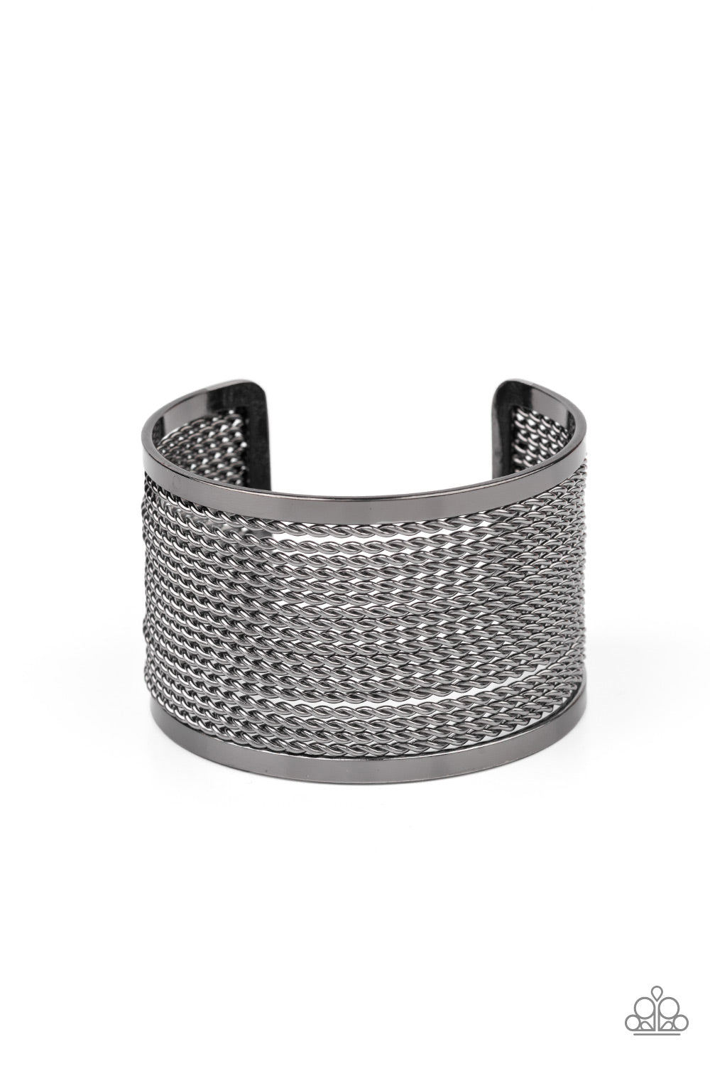 Stacked Sensation - Black Gunmetal Bracelet