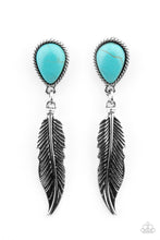 Load image into Gallery viewer, Totally Tran-QUILL - Blue Post Earrings